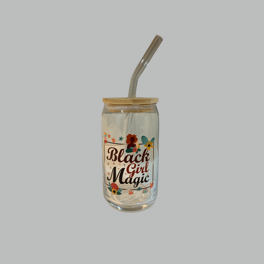 Black Girl Magic | 16oz Glass Cup